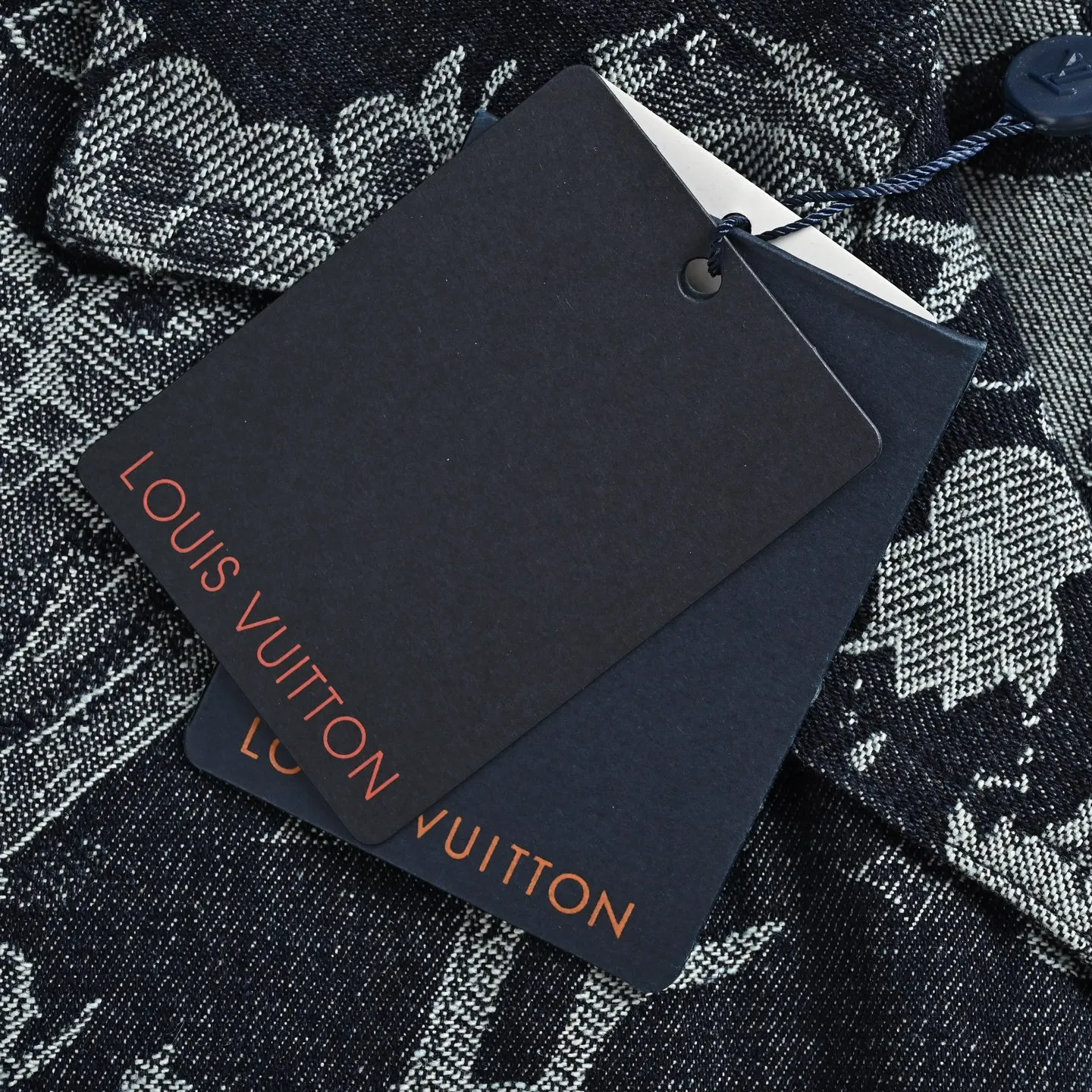 Louis Vuitton/Louis Vuitton floral denim suit jacket